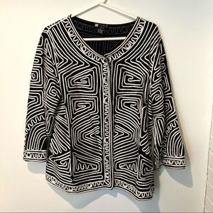 Carole Little Evening Jacket sz 1X Rayon blend